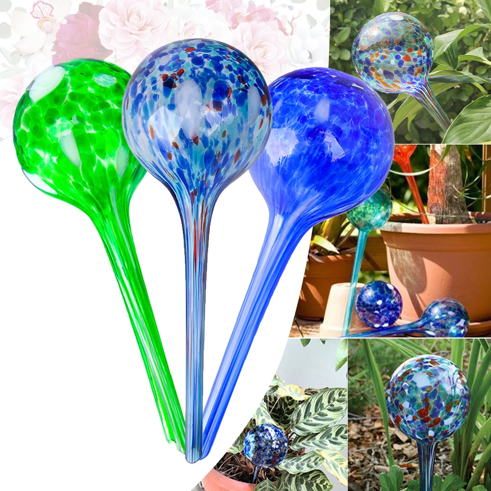 

3pcs Automatic Plant Watering Bulbs Device Self Watering Balls House Garden Water Can Houseplant Device Drip Irrigation System