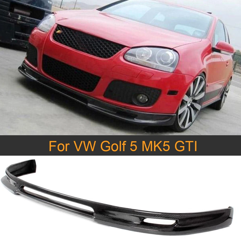 Автомобильный передний бампер из углеродного волокна спойлер для VW Golf 5 MK5 GTI