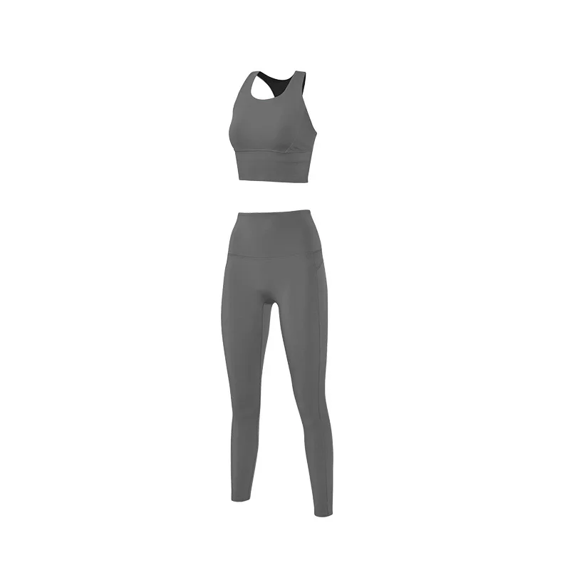 

CHREIFIT Autumn New Yoga Set Women Professional Sports Quakeproof Fitness Bra+ High Waist Training Leggings 2 Pcs Sports Suits
