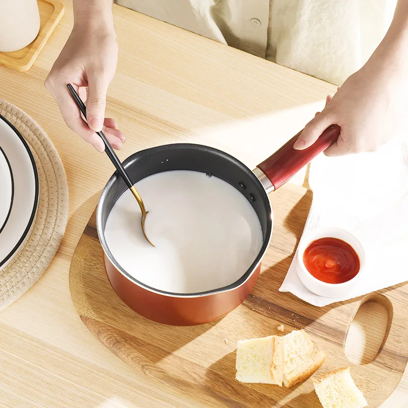 Антипригарная Кастрюля COOKER KING кастрюля для молока и соуса со стеклянной крышкой