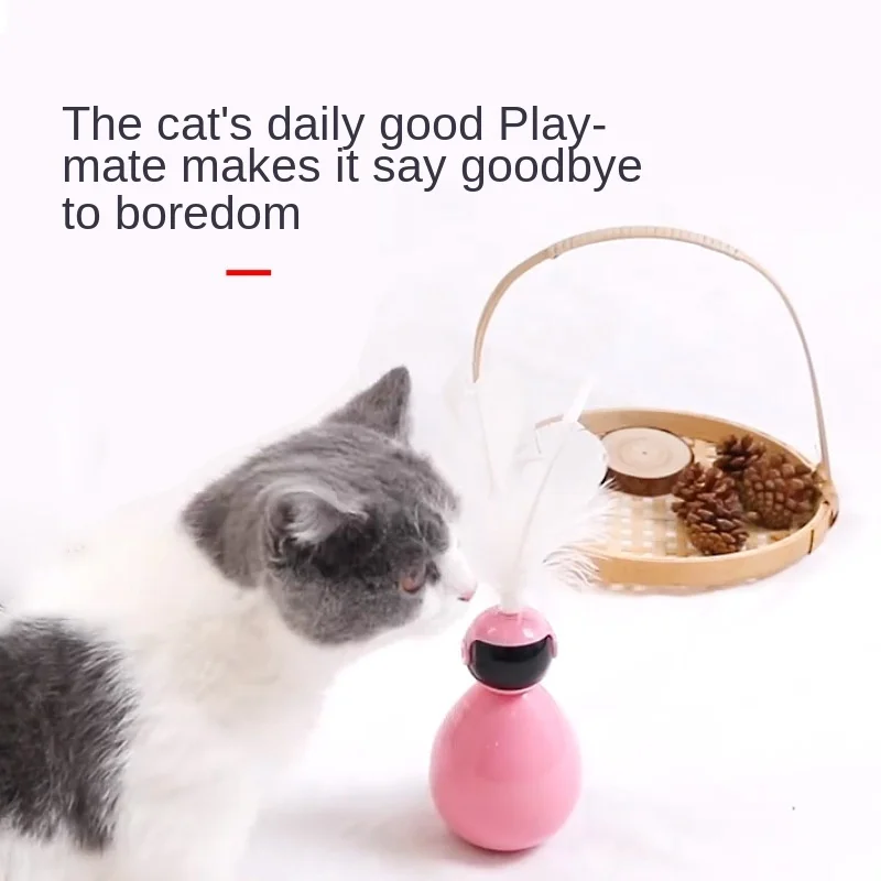 

2021 new robot tumbler self-healing cat toy swing ball funny cat stick non-electric cute cat toy pet products