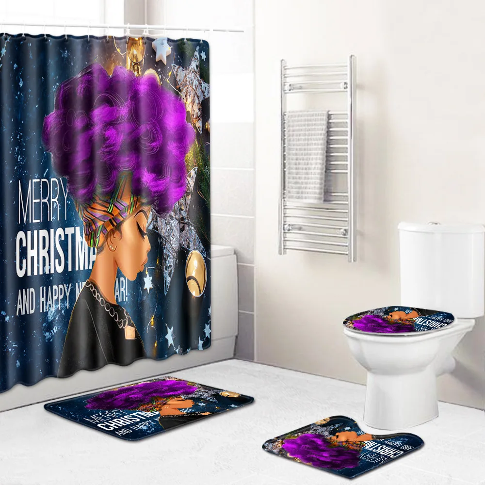 Рождественский коврик для ванной Zeegle Прямоугольный Коврик комнаты