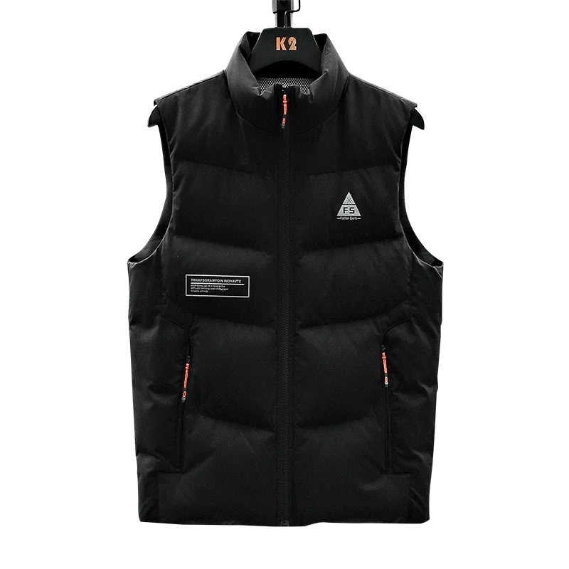 Autumn And Winter New Brand Men Sleeveless Jacket Winter Casual Down Vest Men Cotton-padded Slim Men's Vest Waistcoat Plus Size
