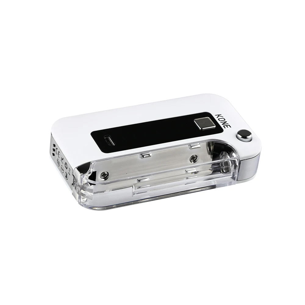 Vapor KONE Box Mod 900 мАч 510 батарея с регулируемым напряжением функция предварительного нагрева для CBD толстые масляные картриджи распылитель Vape Kit - Цвет: Белый