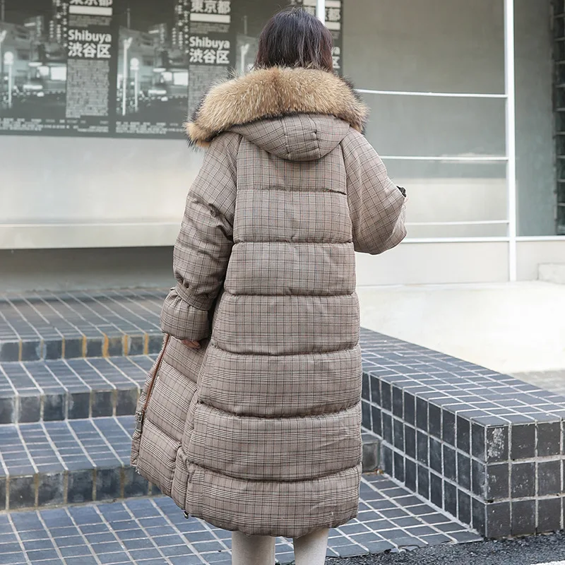 Пуховик в Корейском стиле длинная свободная Студенческая хлопковая куртка до