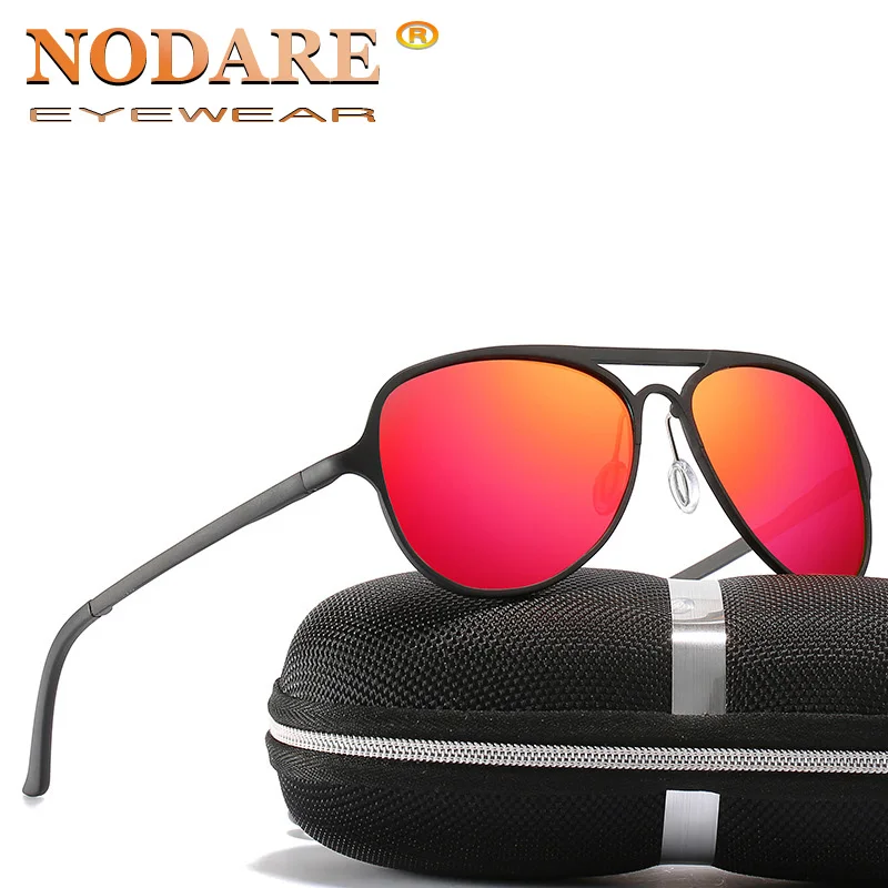 NODARE 2020 брендовые поляризованные солнцезащитные очки с алюминиевой оправой из