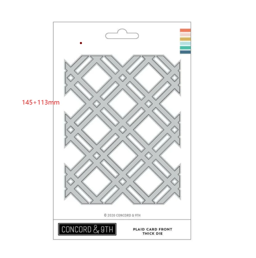 

Metal Cutting Dies Plaid Card Front Thin card Scrapbooking Stencil Cut Die For DIY Crafts Handmade