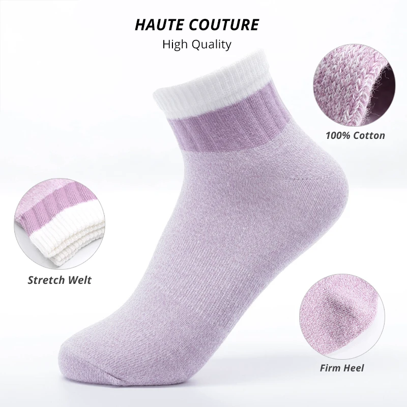 HSS Brand High Quality Women Cotton Striped Socks Pink Green Short Socks Spring Summer Breathable For Woman sock hosiery female