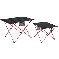 ultralight protable folding table outdoor pinic camping roll desk lightweight travel foldable table with carry bag