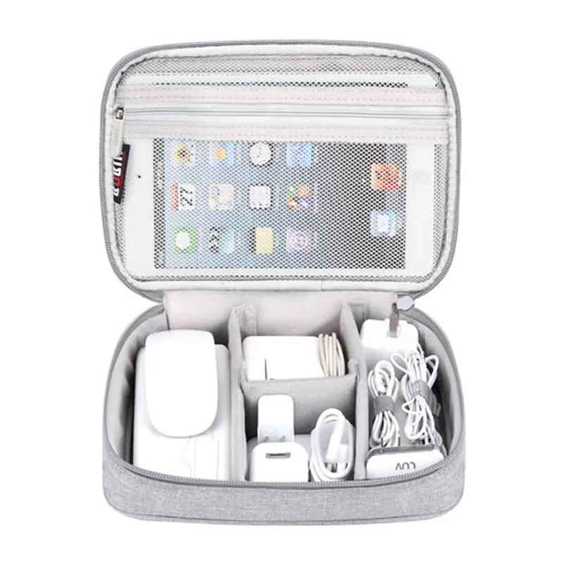 Портативная сумка-Органайзер BUBM для электронных аксессуаров дорожная