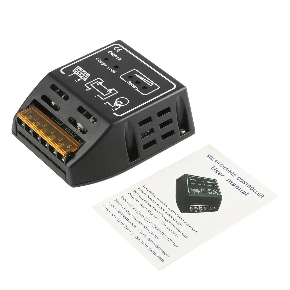 10A 12 V/24 V Панели солнечные контроллер заряда Батарея регулятор надежную