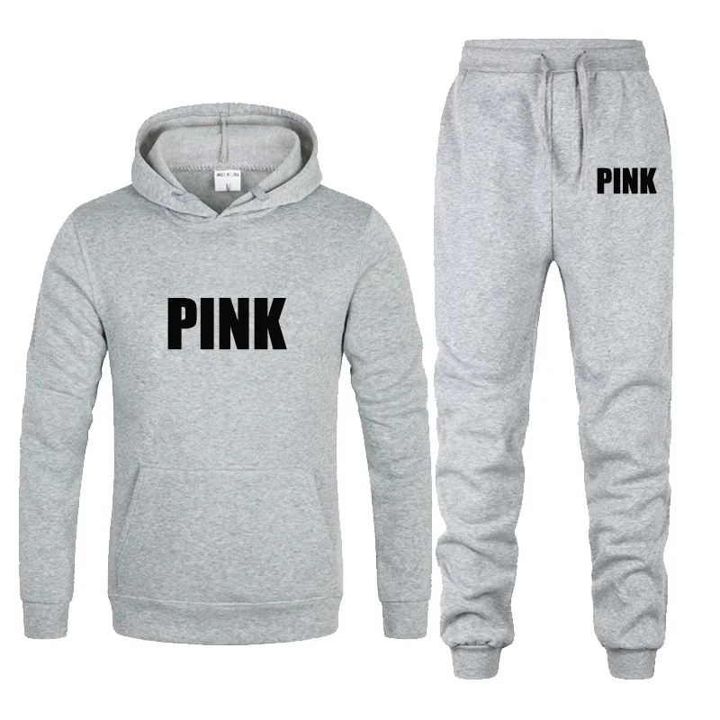 Комплект спортивного костюма из 2 предметов женская розовая толстовка с
