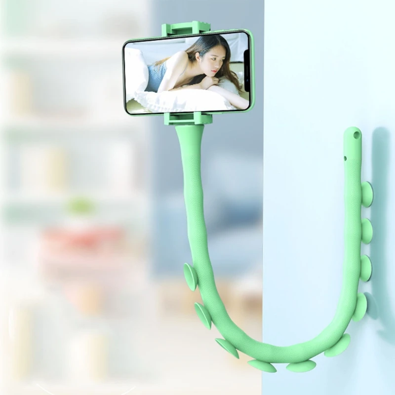 

Universal Phone Holder Arm Flexible Lazy Holder Suction Cup Stand Wall Desk Bicycle Stents Caterpillars Bracket for Mobile Phone