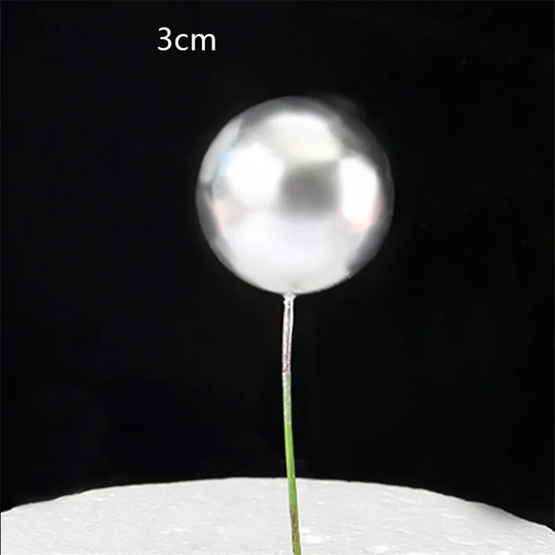 3cm golden ball Мультфильм милая собака кекс торт Топпер ребенок день рождения принадлежности торт выпечки декоративный торт Декор Игрушка - Цвет: 3cm golden ball