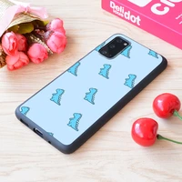 for samsung galaxy blue dino aesthetic cute print soft matt phone case