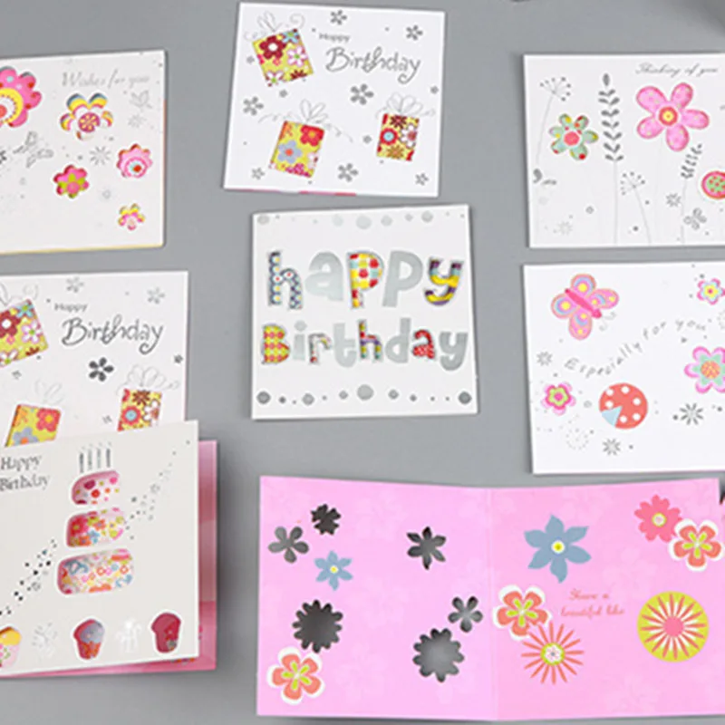 Красивый благословение печати вечерние полые сообщение на день рождения с