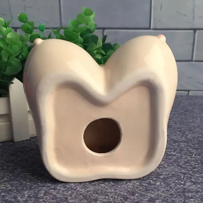 

Creative Body Part Ashtray Ceramic Ash Holder Cigarette Ashtray Home Small Ornaments for Patio Outdoor Indoor Home, Red, Beige