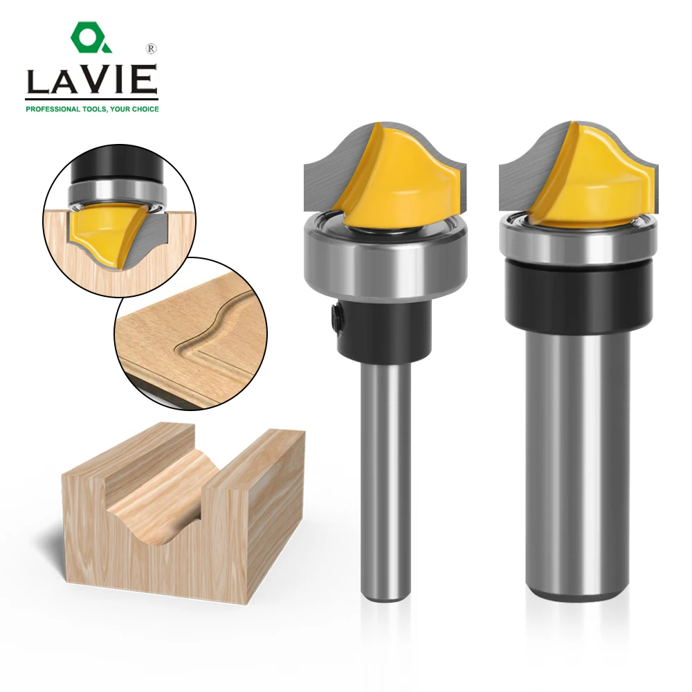 1pc 6mm to 1/2" shank Faux Panel Ogee Router Bit Arc-shaped 