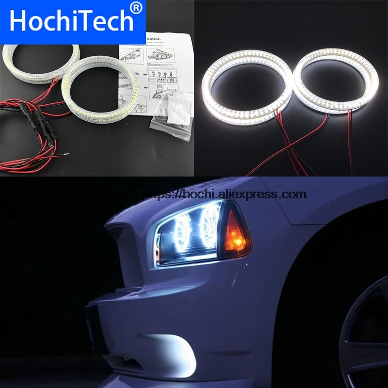 4 шт./компл. отличный SMD 5050 Светодиодный белый комплект Фар halo angel demon eyes Для Dodge Charger
