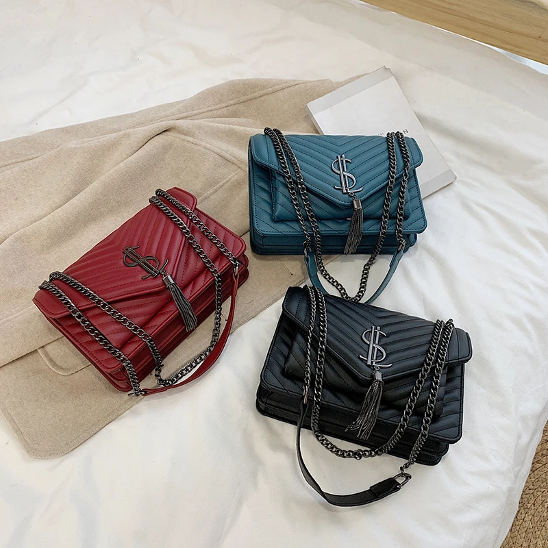 Женские сумки известного бренда с цепочкой дизайнерские модные роскошные