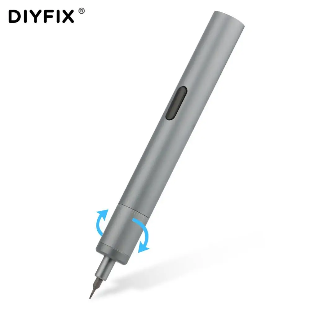 DIYFIX 20 in1 Portable Electric Screwdriver Rechargeable Cable Power With Screw Driver Kit LED Light Lithium Battery Repair Tool |
