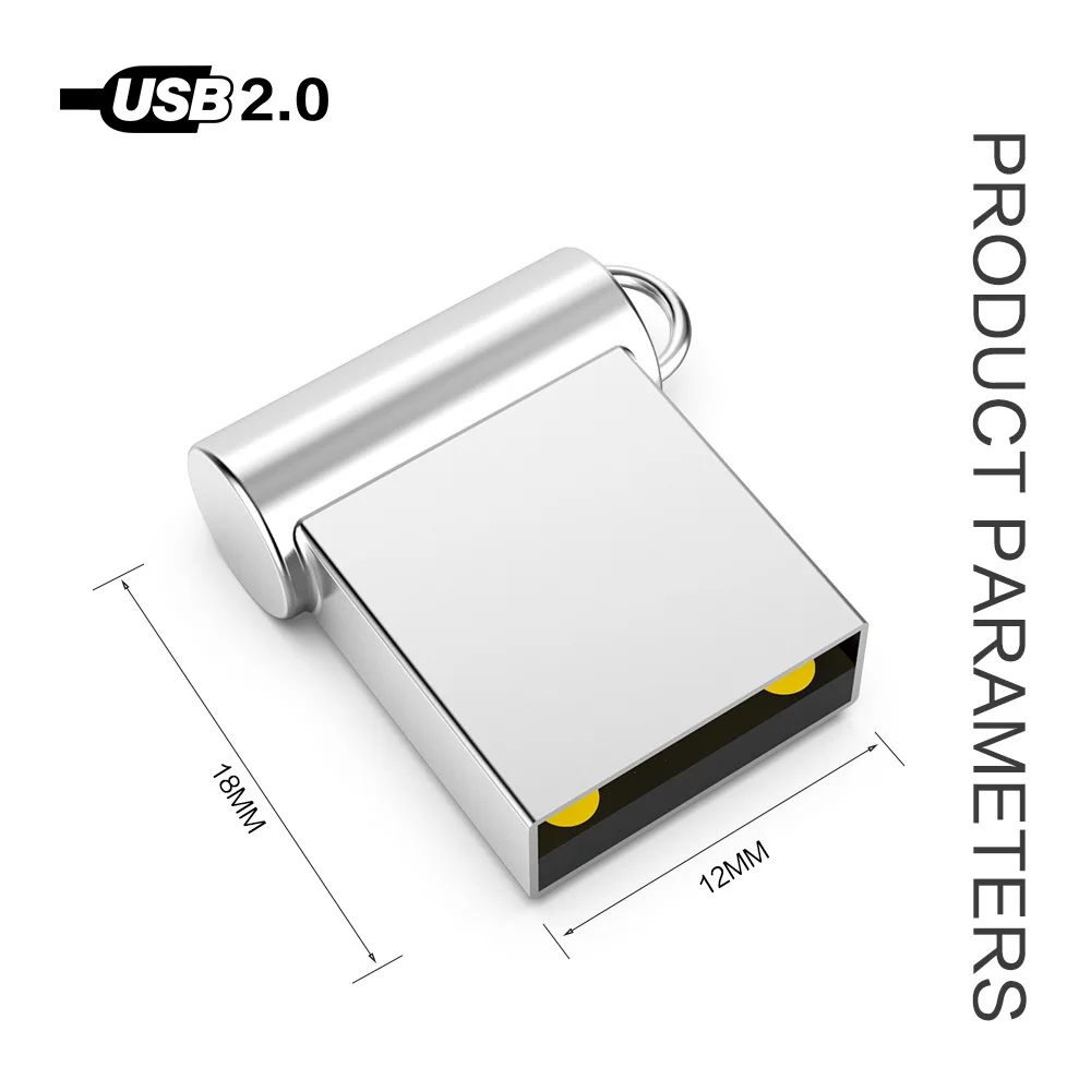 Супер мини металлический usb флэш накопитель 64 ГБ 32 16 8 4 портативный 128 Гб карта