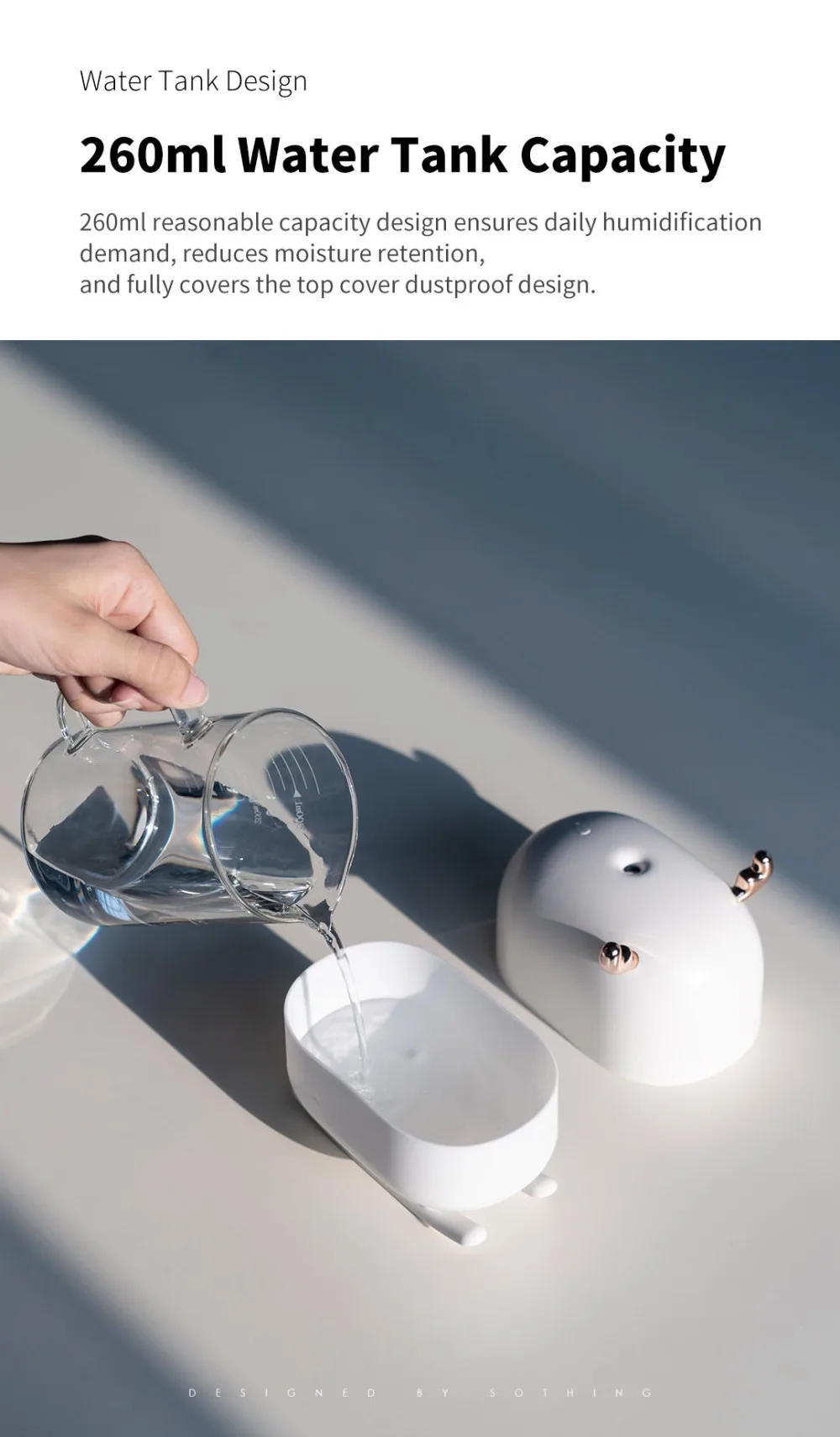 Xiaomi Mijia SOTHING в форме оленя увлажнитель воздуха 260 мл бесшумный увлажнитель MICRO usb зарядка ночник Рождественские подарки