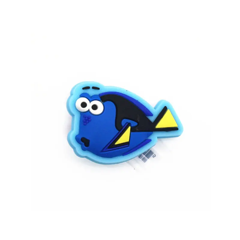 Blue Tang Высокая имитация 1 шт. обувь с мультяшками очаровательные аксессуары милый забавный океан цирк обувь украшение для jibz Детские вечерние X-mas подарки - Цвет: Blue Tang