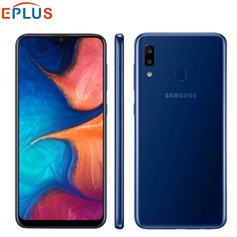 Смартфон Samsung Galaxy A20 A205GN/DS 6 4 дюйма 3 Гб ОЗУ 32 ПЗУ Exynos 7884 восемь ядер Android 9 две