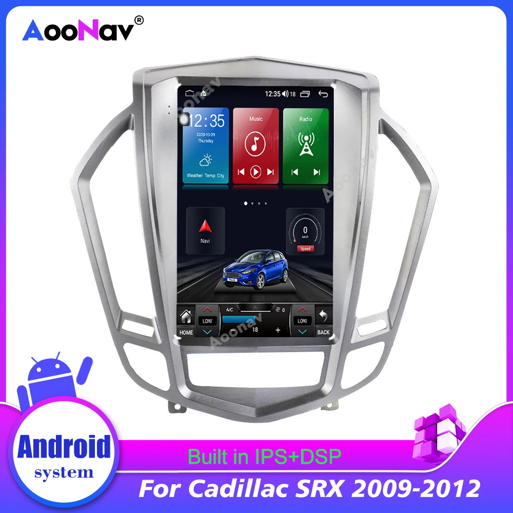 

Автомагнитола для Cadillac SRX 2009-2012, вертикальный экран, GPS-навигация, автомобильное радио, 128 ГГц, система Android, мультимедийный плеер