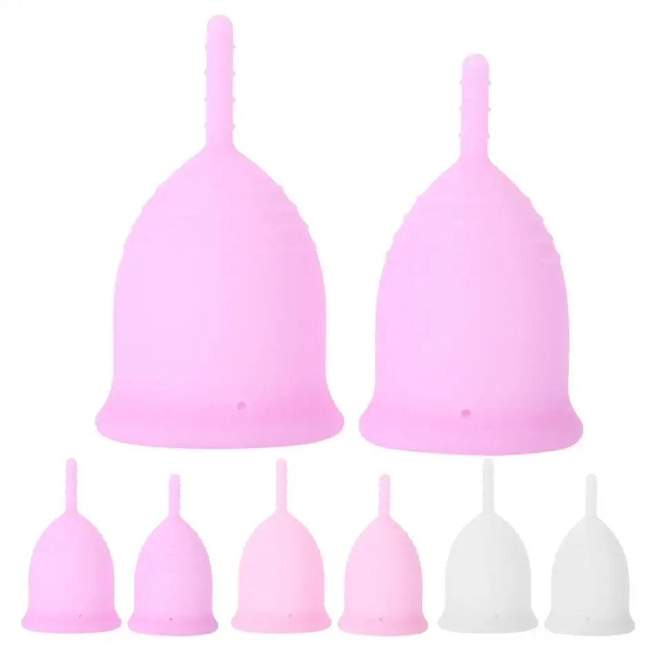 3 вида цветов менструальная чашка медицинская силиконовая Женская