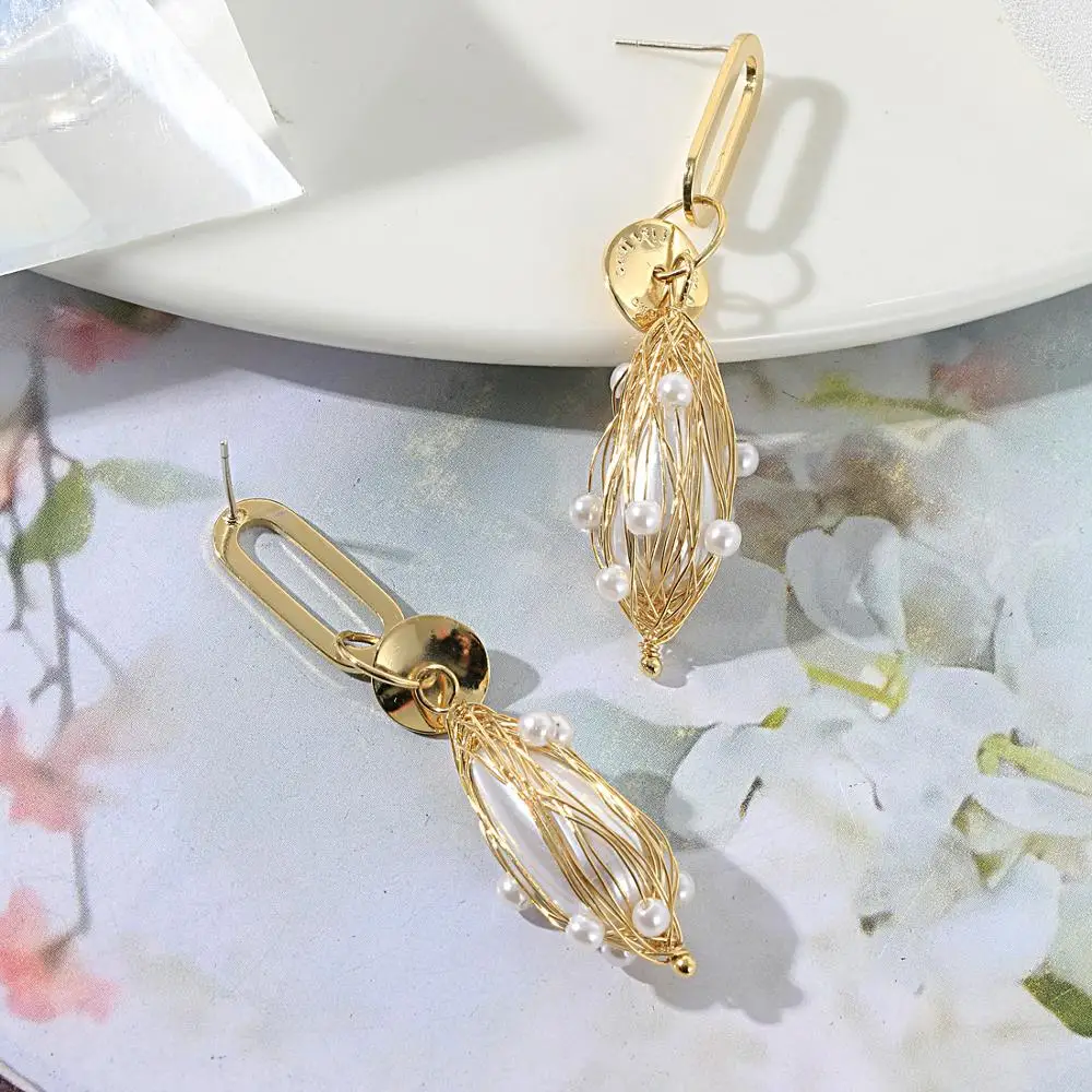 Женские длинные висячие серьги Neoglory ювелирные украшения ручной работы с