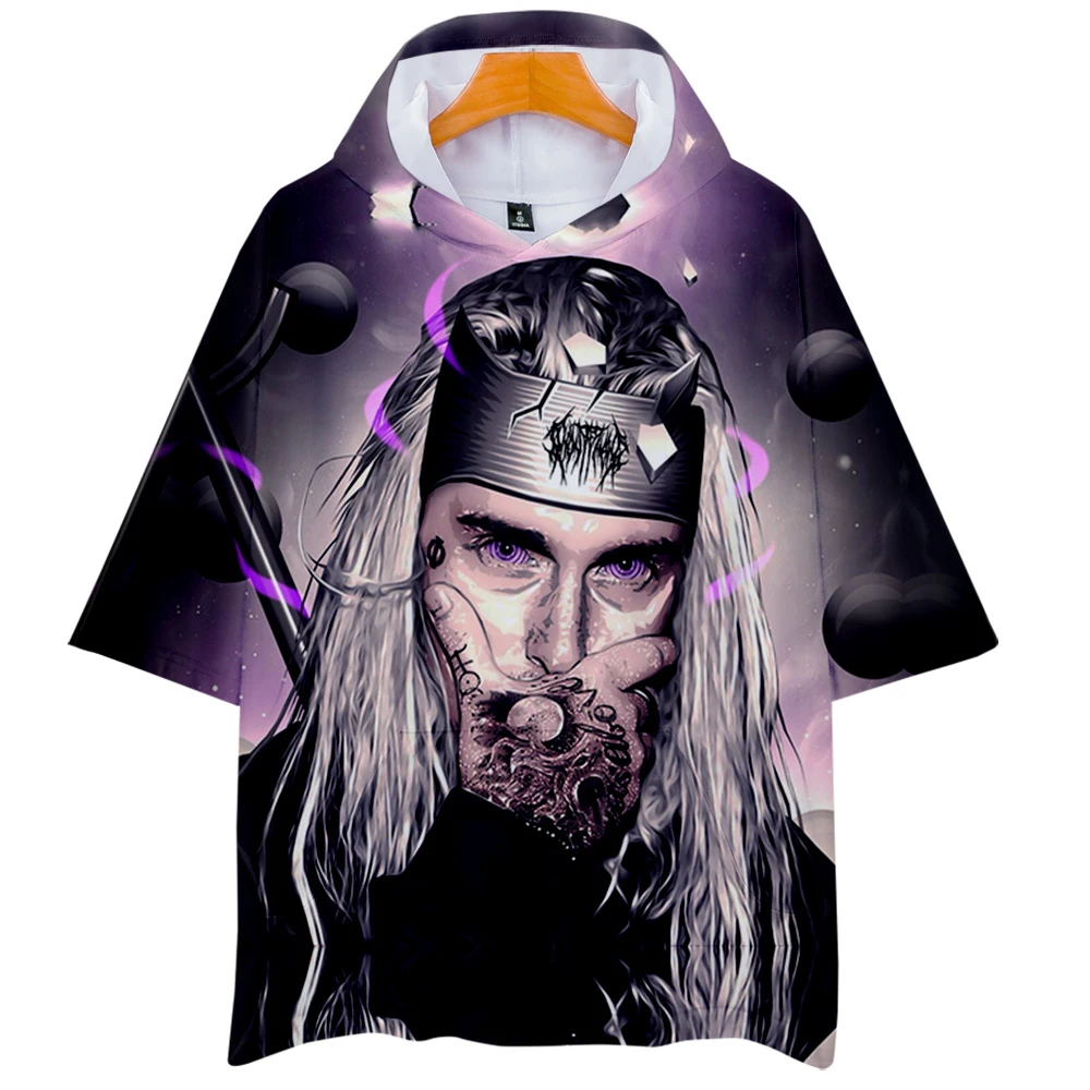 Толстовка с капюшоном Ghostemane 3D модная летняя футболка коротким рукавом крутая и