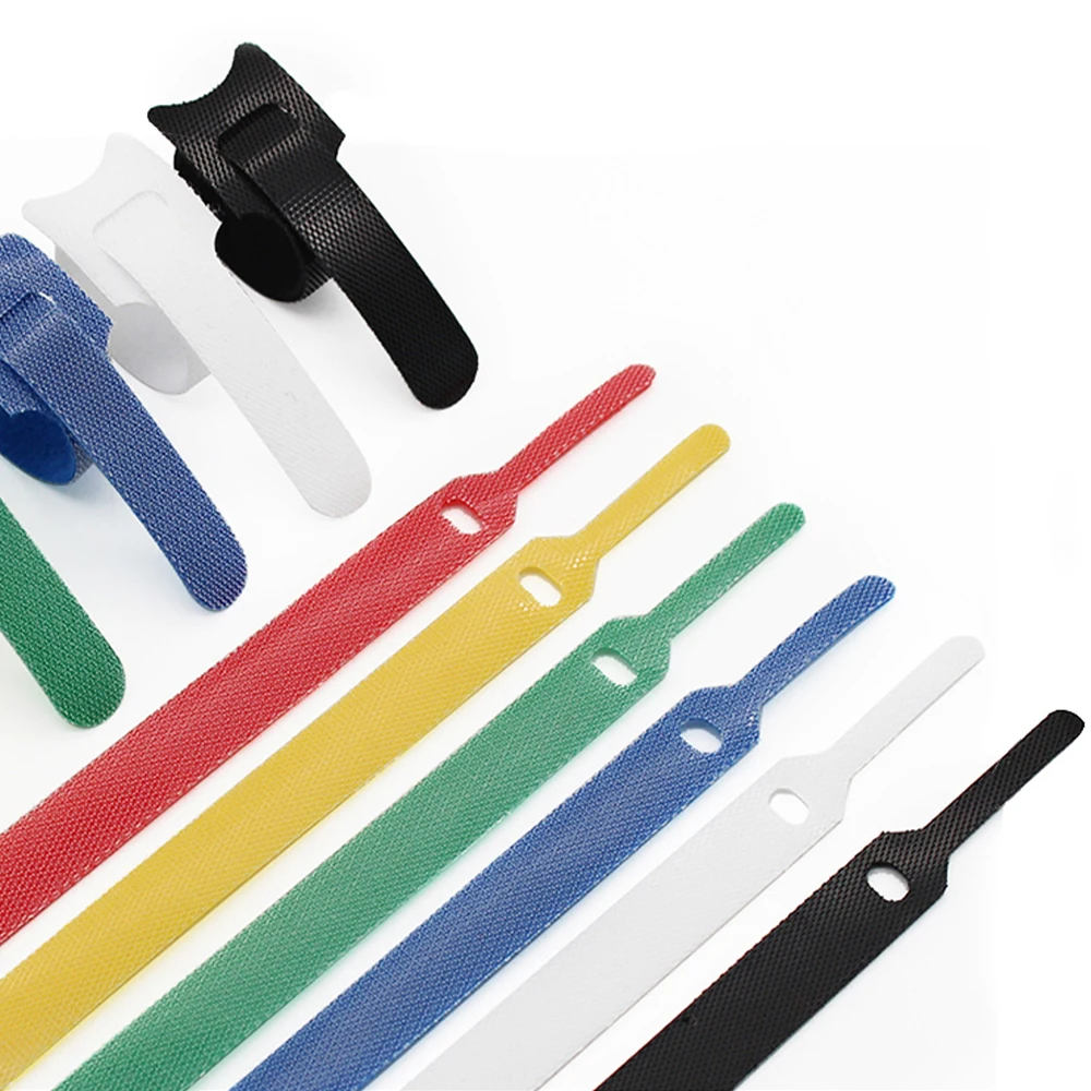 50 шт. многоразовый цветной нейлоновый прямой кабель с крючком в форме буквы "Т" и петлевой проводной инструмент управления.