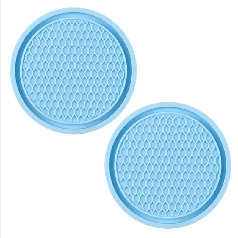 

2Pcs Water Cup Pad Car Non-Slip Mat Silicone Compound Interior Anti-Slip Mat Pad Anti-Skid Mat Decoration Automotive Accessories