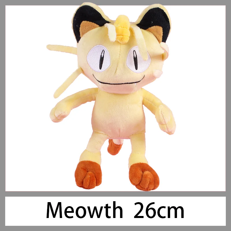 Пикачу Squirtle Charmander Bulbasaur Eevee Jigglypuff Mewtwo плюшевый снорлакс кукла мягкая чучела Подвеска Дети Детские игрушки Подарки - Цвет: Meowth 26cm