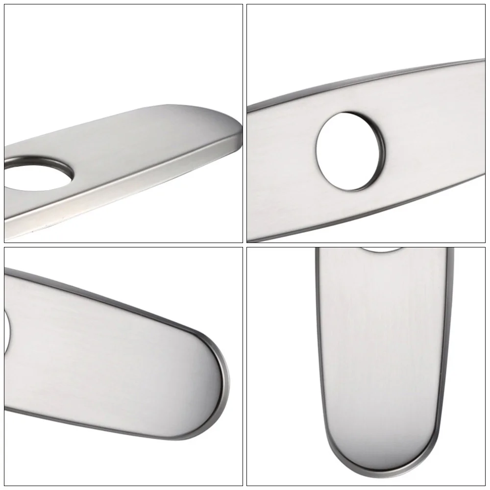 

2Pcs 8 Inch Decorative Plate Stainless Steel Plate (Silver)