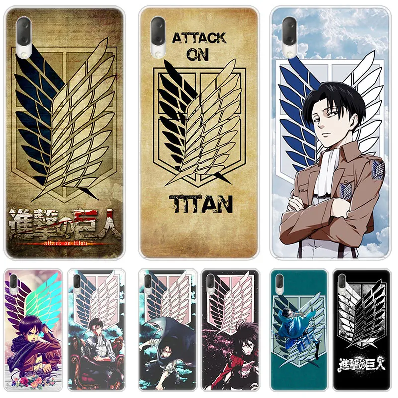 Жесткий чехол с логотипом аниме атака на титанов для Sony Xperia L1 L2 L3 X XA XA1 XA2 Ultra E5 XZ XZ1