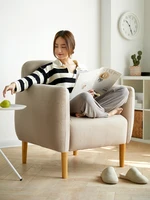 nordic single sofa chair modern minimalist fabric sofa small apartment light luxury small sofa leisure backrest tiger chair