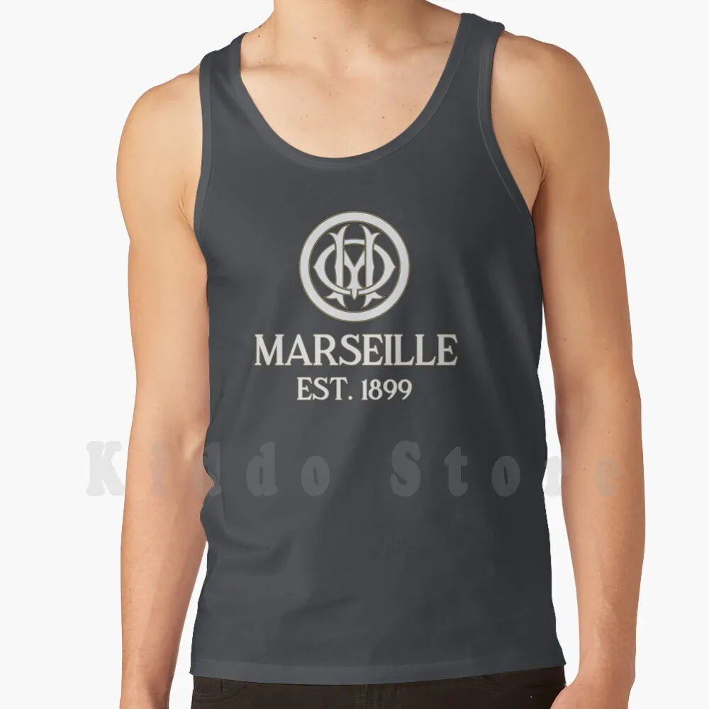 

Marseille Tank Tops Vest 100% Cotton Marseille Olympique Marseille Om Droit Au But France French Soccer Football