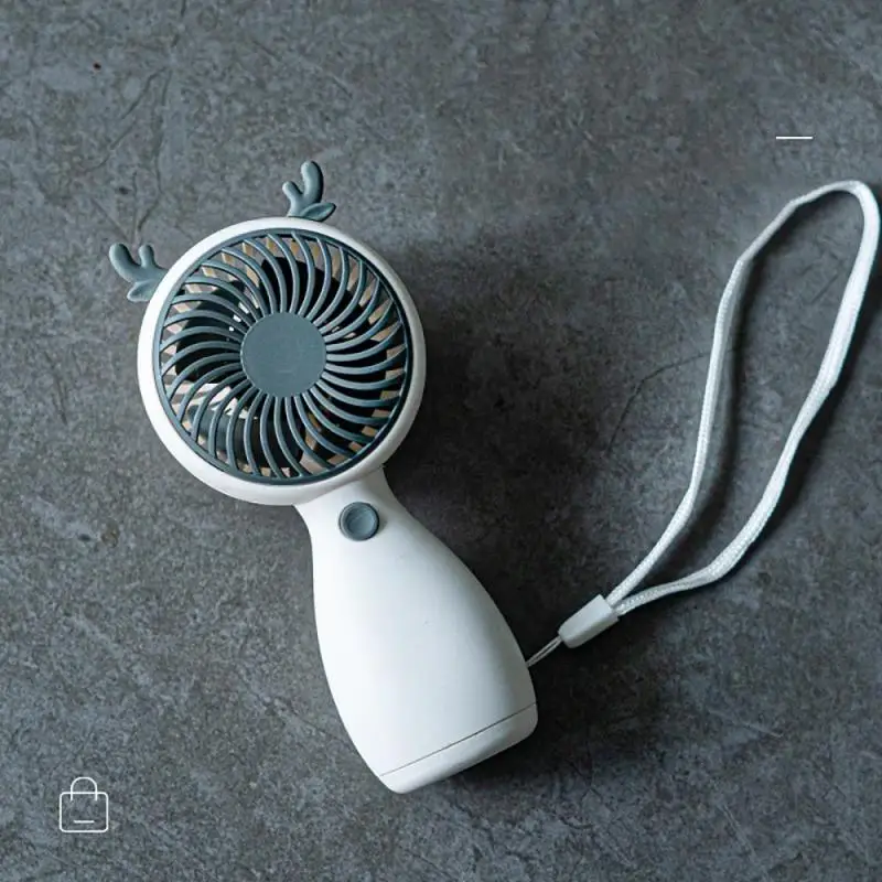 

New Handheld Small Fan Portable Lanyard Mini Desktop Student USB Charging Fan Outdoor Ventilateur Summer Cooling Conditioner