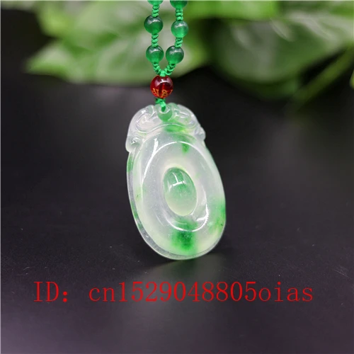 Натуральный зеленый изумруд нефрит Дракон кулон бусины ожерелье очарование