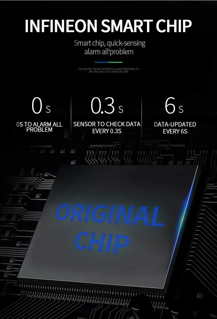 Система контроля давления в шинах с ЖК дисплеем 4 внешними датчиками|Датчик