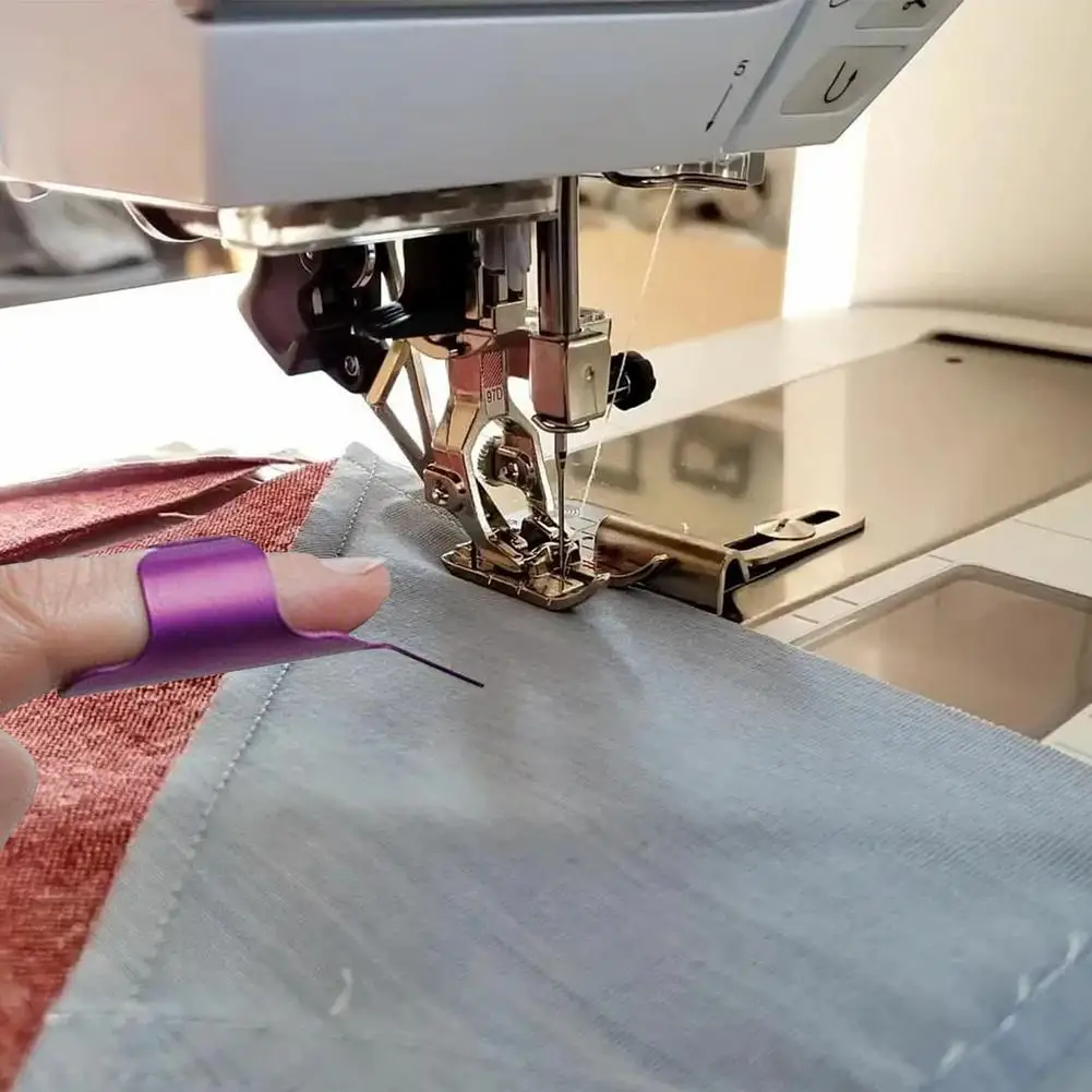 1PCS Finger Protector Thimble Ring Handworking Needle Needles Sewing Fingerthing Pusher Fabric Ironing Tool | Дом и сад