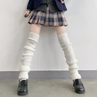 Милые теплые носки 70 см для девочек в японском стиле Лолита, вязаные теплые носки для ног, женские тонкие длинные зимние носки, носки для косплея, нагревательные носки