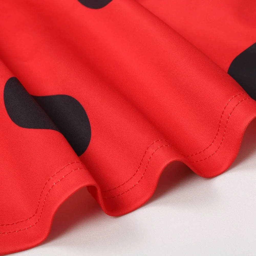 Карнавальный костюм для девочек красный горошек жук хеллоуин рождественское