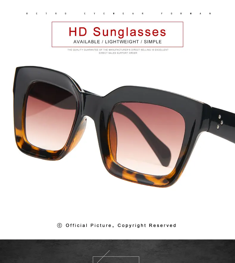 Солнцезащитные очки кошачий глаз UV400 для мужчин и женщин модные брендовые