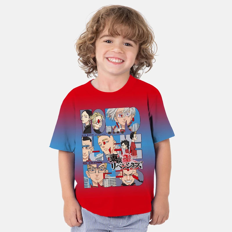 

Children Tokyo Revengers 3D Print T Shirts for Boys Girls Anime Tshirts Summer Kids Cartoon T-shirts Toddler Cool Tee Clothing