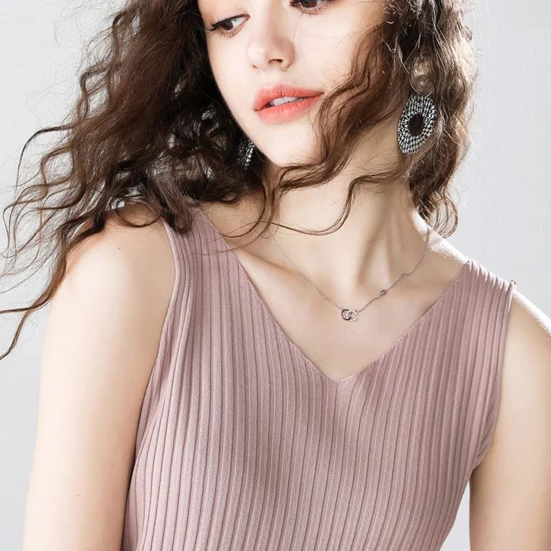 

MRMT 2022 новая футболка для женщин, футболка из вискозы и льна, трикотажный бюстгальтер на бретелях с V-образным вырезом, пикантный жилет, женск...