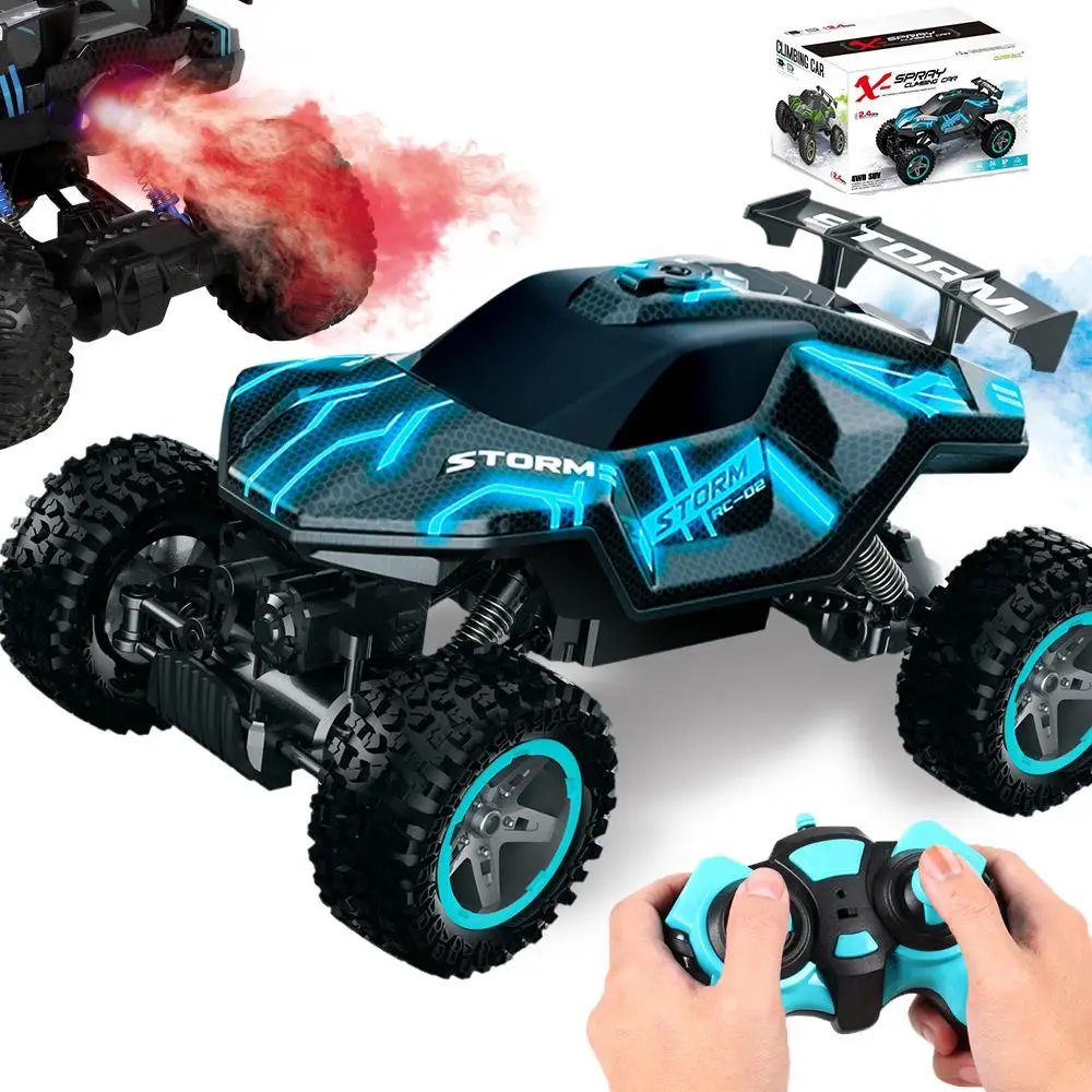 

2021 New Bigfoot Remote Control Car Blowtorch Mountain Climbing Stunt Rock Climbing Children's Remote Control Toy Boy toy gift